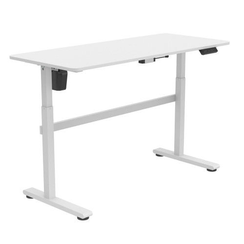 Bureau Kimex motorisé assis-debout Blanc 140x60cm H: 73-118cm KIMEX - 1 Bureau Kimex motorisé assis-debout Blanc 140x60cm H: 73-118cm KIMEX - 1