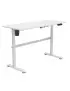 Bureau Kimex motorisé assis-debout Blanc 140x60cm H: 73-118cm KIMEX - 1