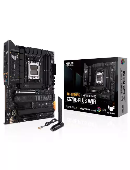 Carte Mère Asus TUF GAMING X670E-PLUS WIFI ATX AM5 DDR5 USB3.2 M.2 Asus - 1