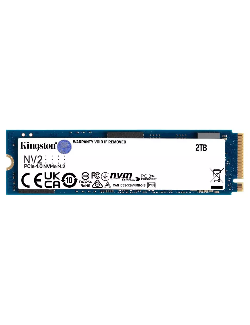 SSD 2To Kingston NV2 M.2 NVMe PCIe 4.0 3500Mo/s 280Mo/s Kingston - 1