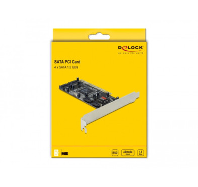 Carte PCI Delock 70154 Raid 0,1 4x SATA 1.5 Gb/s DELOCK - 4
