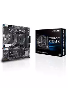 Carte Mère Asus Prime A520M-K mATX AM4 DDR4 USB3.2 M.2 VGA HDMI Asus - 1