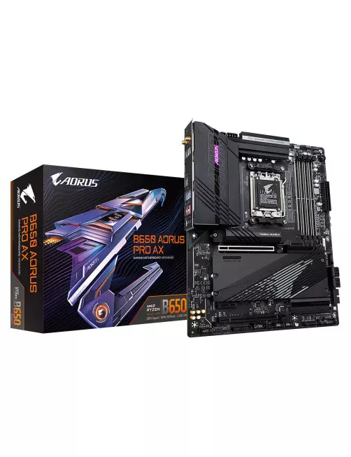 Carte Mère Gigabyte B650 AORUS PRO AX ATX AM5 DDR5 USB3.2 M.2 WIFI Gigabyte - 1 Carte Mère Gigabyte B650 AORUS PRO AX ATX AM5 DDR5 USB3.2 M.2 WIFI Gigabyte - 1