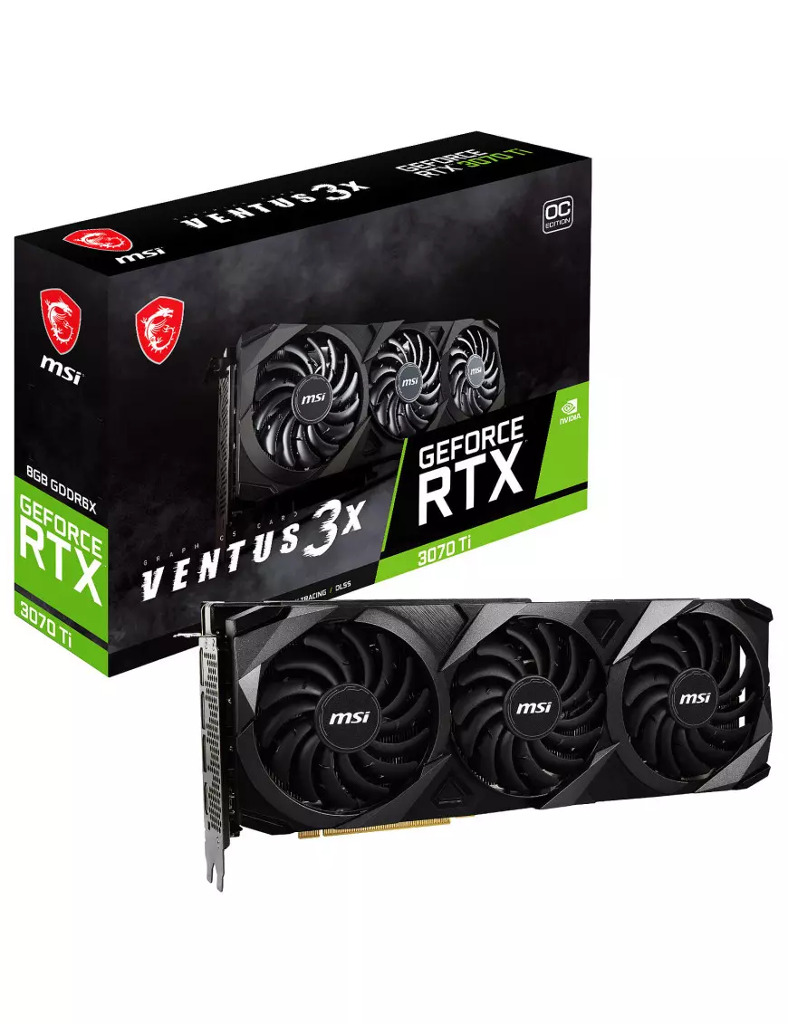 Carte Graphique MSI RTX 3070 Ti VENTUS 3X 8G OC MSI - 1