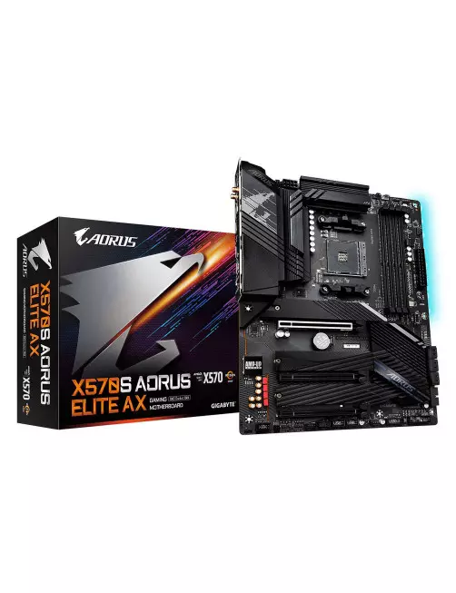 Carte Mère Gigabyte X570S AORUS ELITE AX ATX AM4 DDR4 USB3.2 M.2 Gigabyte - 1