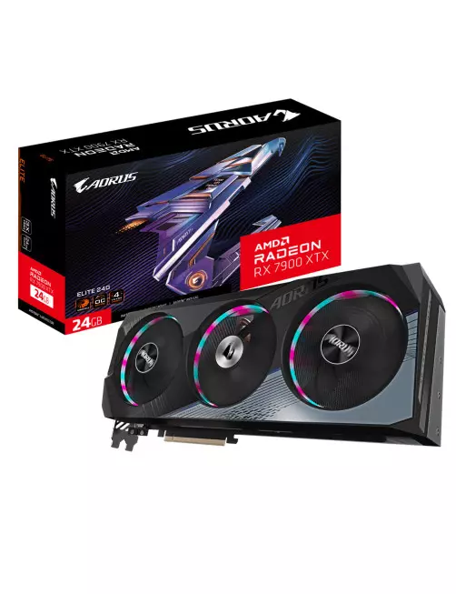 Gigabyte GV-R79XTXAORUS E-24GD Radeon RX 7900 XTX ELITE 24G Gigabyte - 1 Gigabyte GV-R79XTXAORUS E-24GD Radeon RX 7900 XTX ELITE 24G Gigabyte - 1