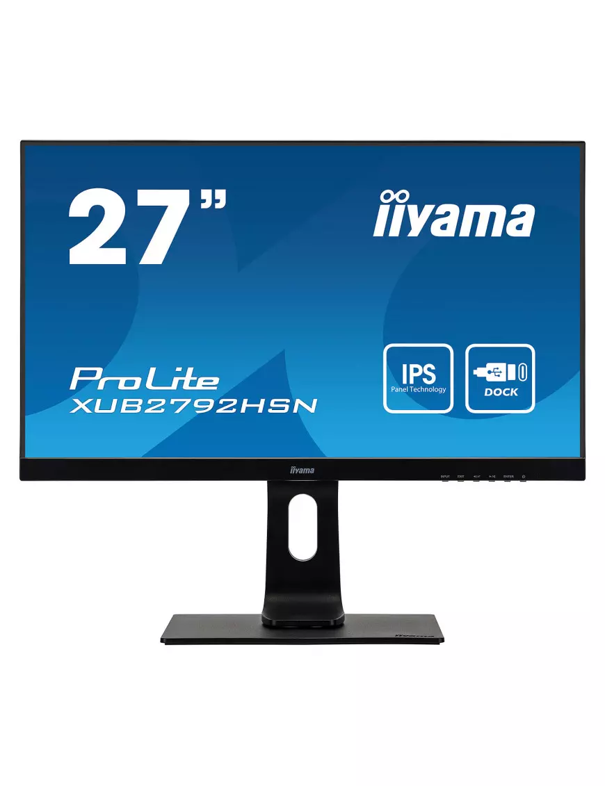 Ecran iiyama 27" XUB2792HSN-B1 1920x1080 75Hz 4ms Dock USB-C RJ45 iiyama - 1