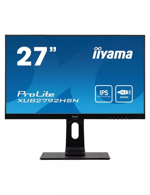 Ecran iiyama 27" XUB2792HSN-B1 1920x1080 75Hz 4ms Dock USB-C RJ45 iiyama - 1