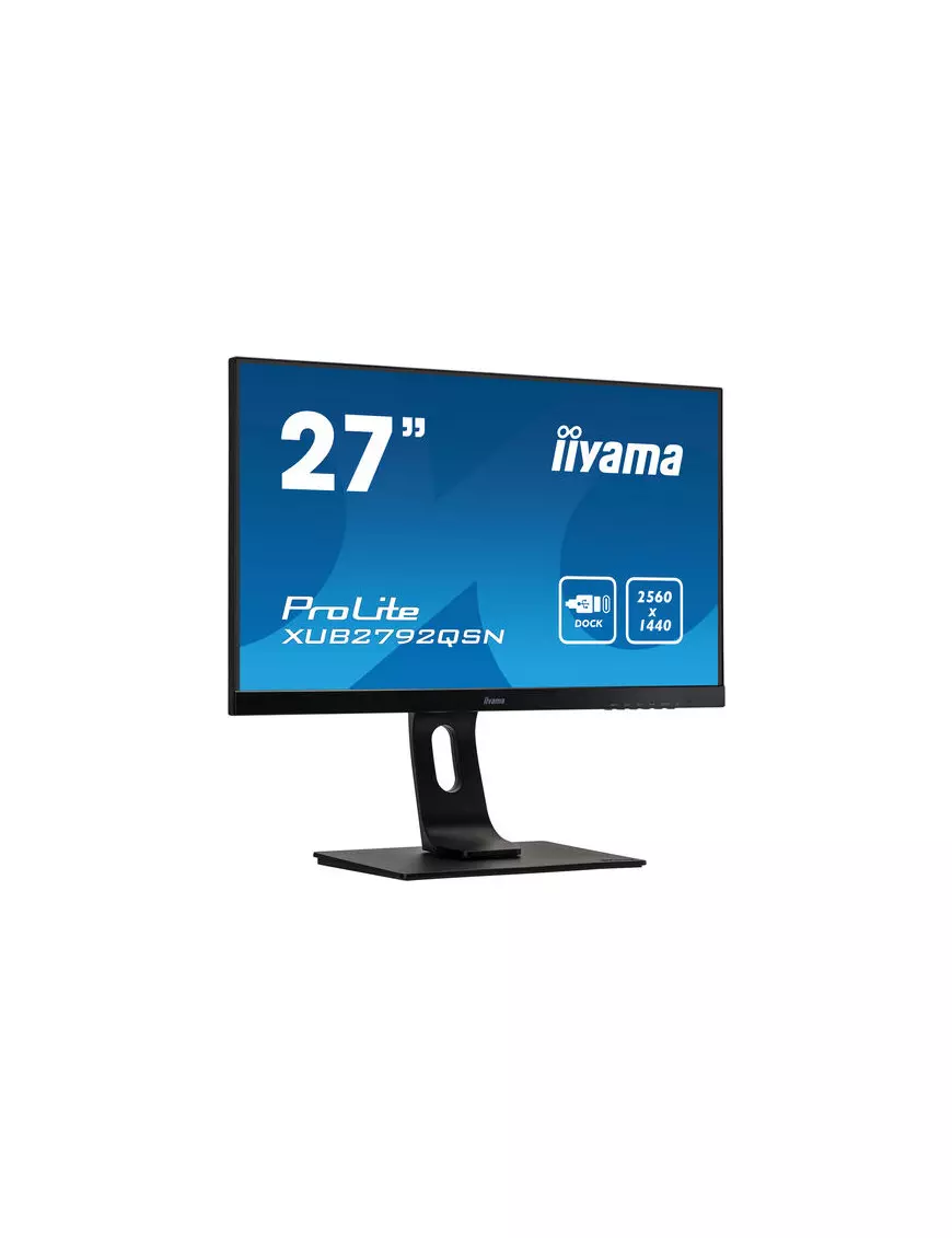 Ecran iiyama 27" XUB2792QSN-B1 2560x1440 75Hz 4ms Dock USB-C RJ45 iiyama - 1