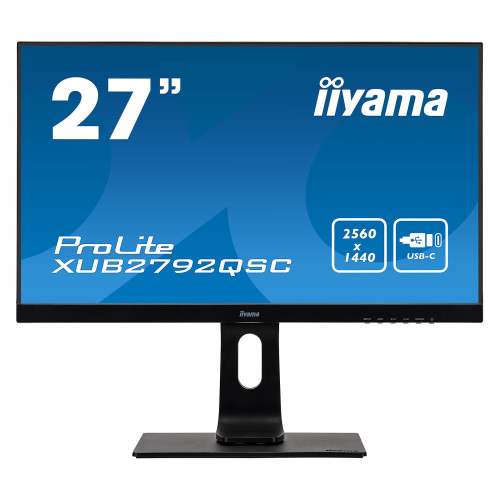Ecran iiyama 27" XUB2792QSC-B1 2560x1440 75Hz 4ms USB-C PD 65Watts iiyama - 2 Ecran iiyama 27" XUB2792QSC-B1 2560x1440 75Hz 4ms USB-C PD 65Watts iiyama - 2