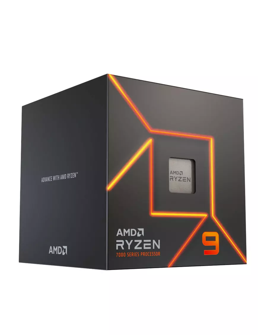 Processeur AMD RYZEN 9 7900 4.0/5.4Ghz 76M 12Core 65W AM5 AMD - 1