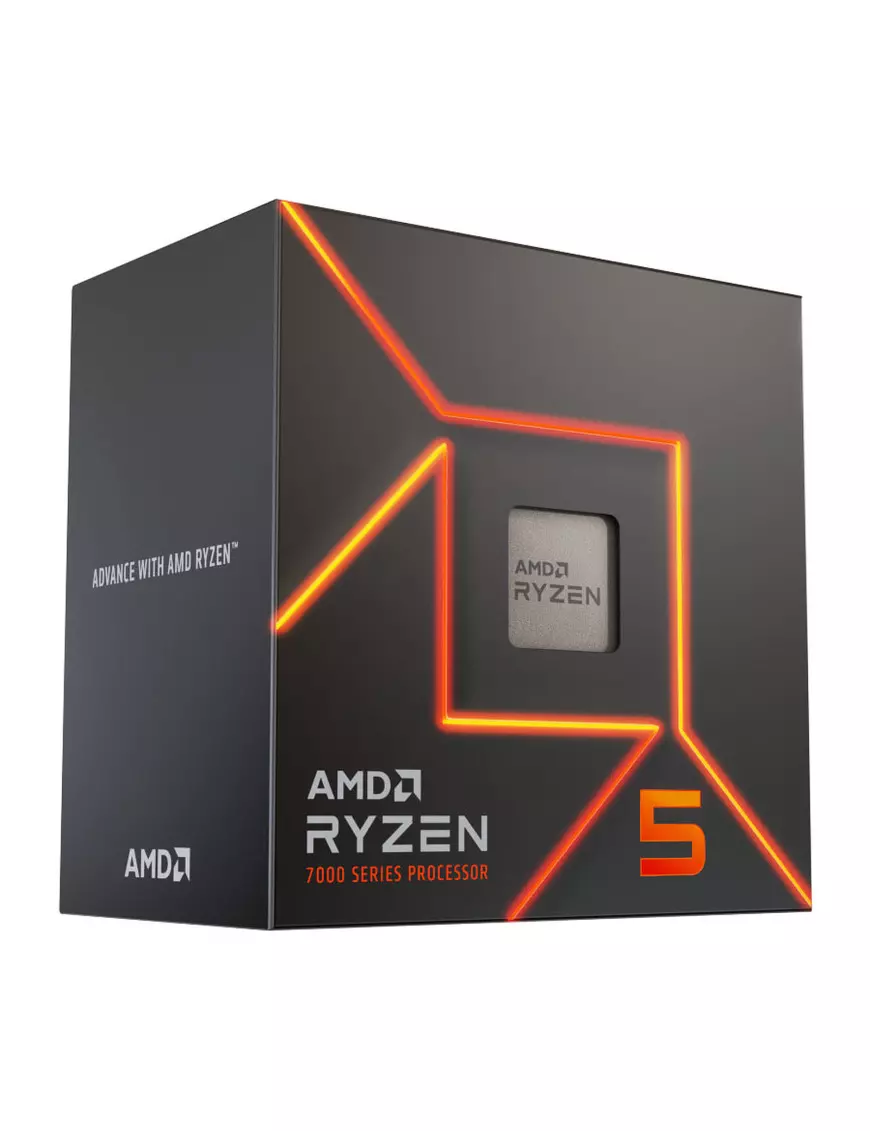 Processeur AMD RYZEN 5 7600 4.0/5.2Ghz 38M 6Core 65W AM5 AMD - 1