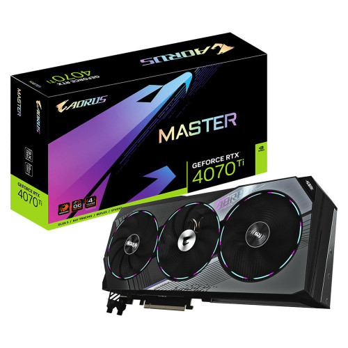 Carte Graphique Gigabyte AORUS RTX 4070 Ti MASTER 12G Gigabyte - 1 Carte Graphique Gigabyte AORUS RTX 4070 Ti MASTER 12G Gigabyte - 1