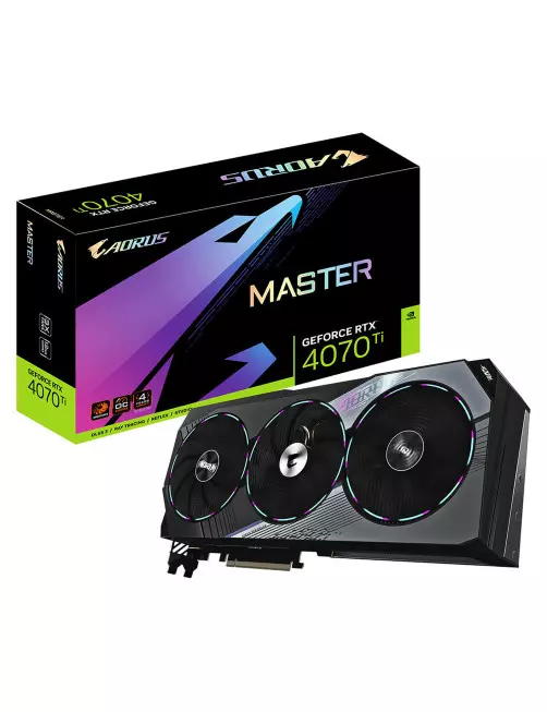 Carte Graphique Gigabyte AORUS RTX 4070 Ti MASTER 12G Gigabyte - 1 Carte Graphique Gigabyte AORUS RTX 4070 Ti MASTER 12G Gigabyte - 1