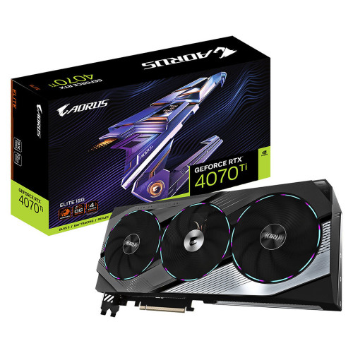 Carte Graphique Gigabyte AORUS RTX 4070 Ti ELITE 12G Gigabyte - 1 Carte Graphique Gigabyte AORUS RTX 4070 Ti ELITE 12G Gigabyte - 1