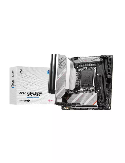 Carte Mère MSI MPG B760I EDGE WIFI DDR4 iTX Socket 1700 MSI - 1 Carte Mère MSI MPG B760I EDGE WIFI DDR4 iTX Socket 1700 MSI - 1