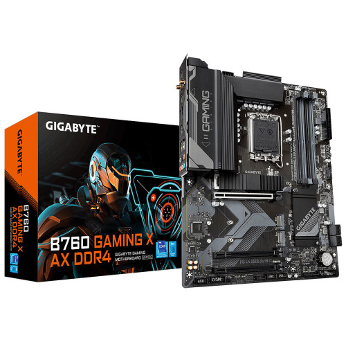 Carte Mère Gigabyte B760 GAMING X AX DDR4 ATX Socket 1700 Gigabyte - 1 Carte Mère Gigabyte B760 GAMING X AX DDR4 ATX Socket 1700 Gigabyte - 1