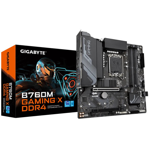 Carte Mère Gigabyte B760M GAMING X DDR4 mATX Socket 1700 Gigabyte - 1 Carte Mère Gigabyte B760M GAMING X DDR4 mATX Socket 1700 Gigabyte - 1