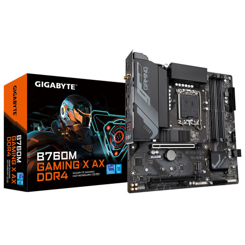Carte Mère Gigabyte B760M GAMING X AX DDR4 mATX Socket 1700 Gigabyte - 1 Carte Mère Gigabyte B760M GAMING X AX DDR4 mATX Socket 1700 Gigabyte - 1