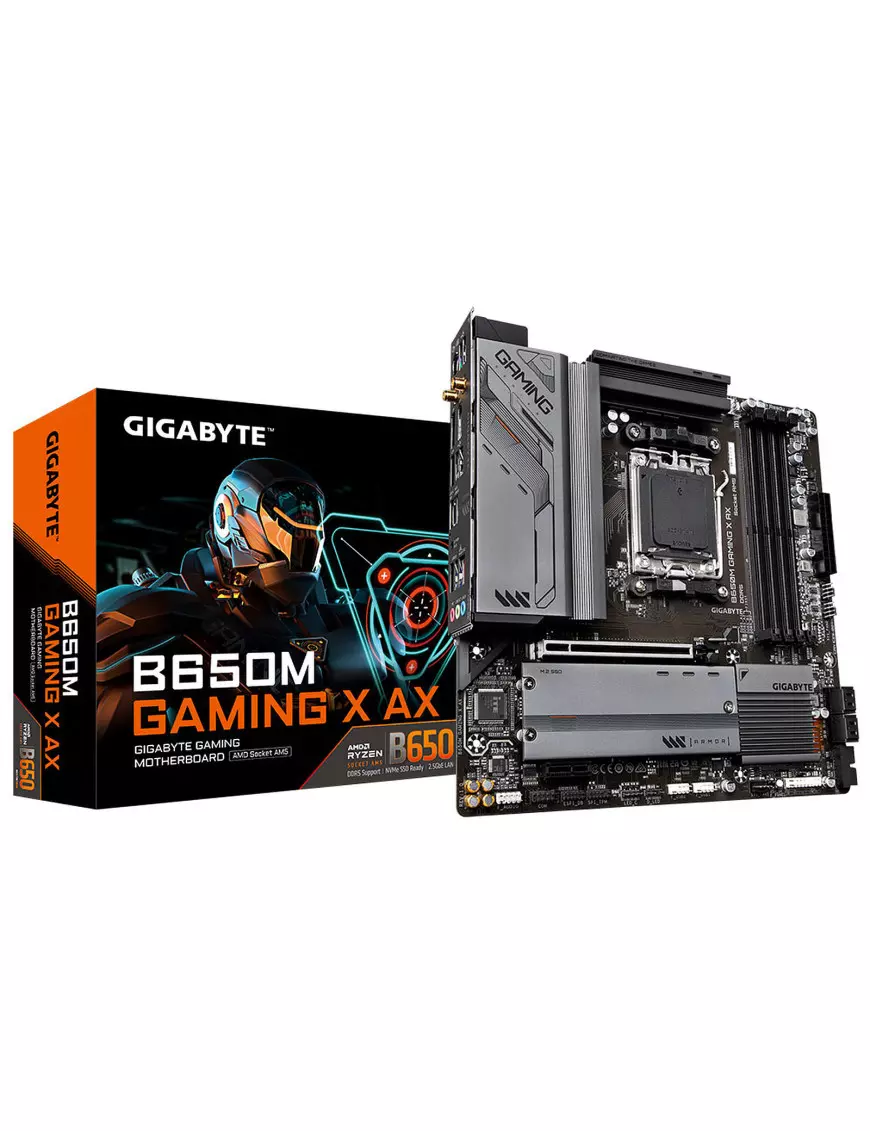 Carte Mère Gigabyte B650M GAMING X AX mATX AM5 DDR5 USB3.2 WIFI Gigabyte - 1