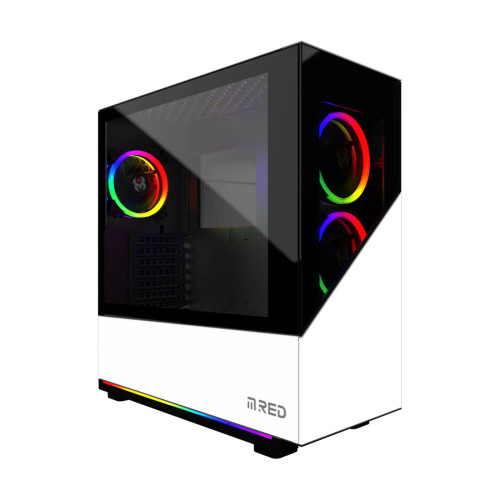 Boitier M.RED Elite White Rainbow ARGB M.RED - 1 Boitier M.RED Elite White Rainbow ARGB M.RED - 1