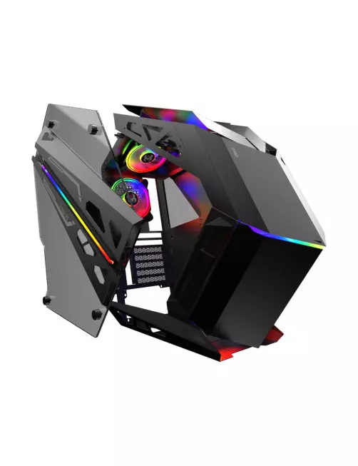 Boitier M.RED Stealth Fighter Noir ARGB M.RED - 1 Boitier M.RED Stealth Fighter Noir ARGB M.RED - 1