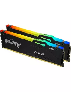 DDR5 Kingston FURY Beast RGB Kit 64Go 2x32Go 5600Mhz CL40 Kingston - 1