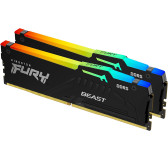DDR5 Kingston FURY Beast RGB Kit 64Go 2x32Go 5600Mhz CL40 DDR5 Kingston FURY Beast RGB Kit 64Go 2x32Go 5600Mhz CL40