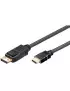 Cable DisplayPort 1.2 vers HDMI 2.0 M/M 3m 4k 60Hz Générique - 1