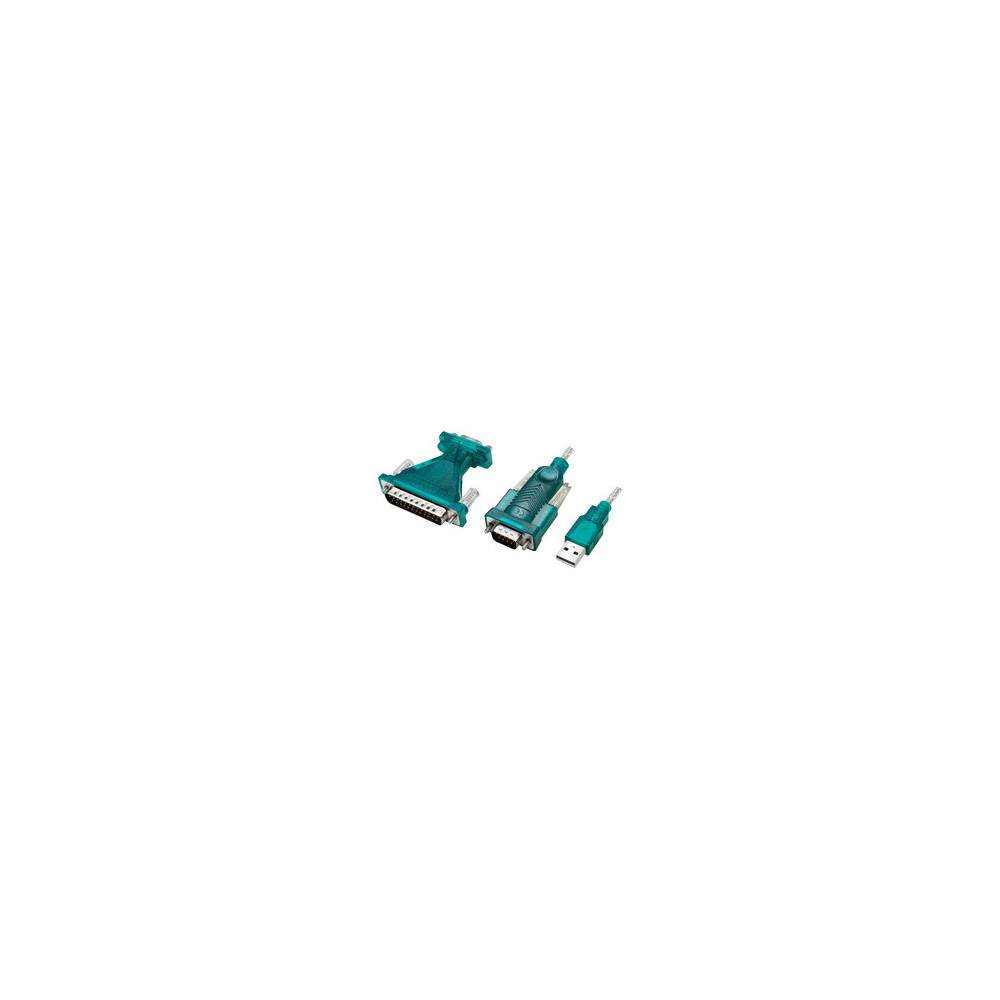 Adaptateur LogiLink UA0042B USB vers DB9 ou DB25 (RS232 9/25 broches) Adaptateur LogiLink UA0042B USB vers DB9 ou DB25 (RS232 9/25 broches)