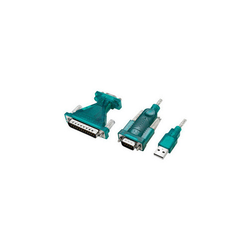 Adaptateur LogiLink UA0042B USB vers DB9 ou DB25 (RS232 9/25 broches) LogiLink - 1
