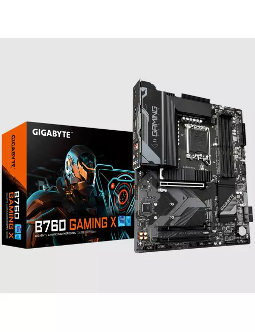 Carte Mère Gigabyte B760 GAMING X DDR5 ATX Socket 1700 Gigabyte - 1 Carte Mère Gigabyte B760 GAMING X DDR5 ATX Socket 1700 Gigabyte - 1