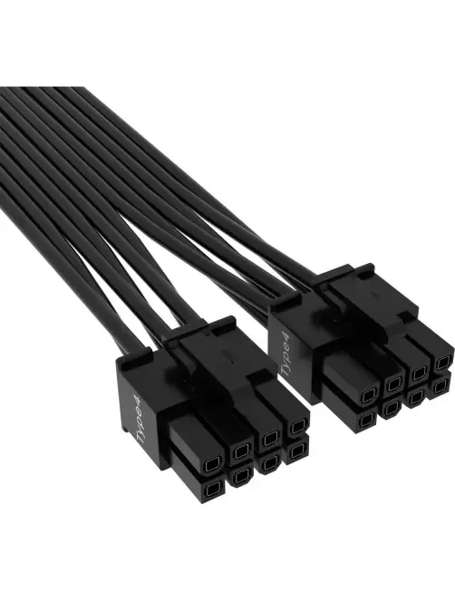 Câble d’alimentation Corsair 600W PCIe 5.0 12VHPWR Type 4 Corsair - 1 Câble d’alimentation Corsair 600W PCIe 5.0 12VHPWR Type 4 Corsair - 1