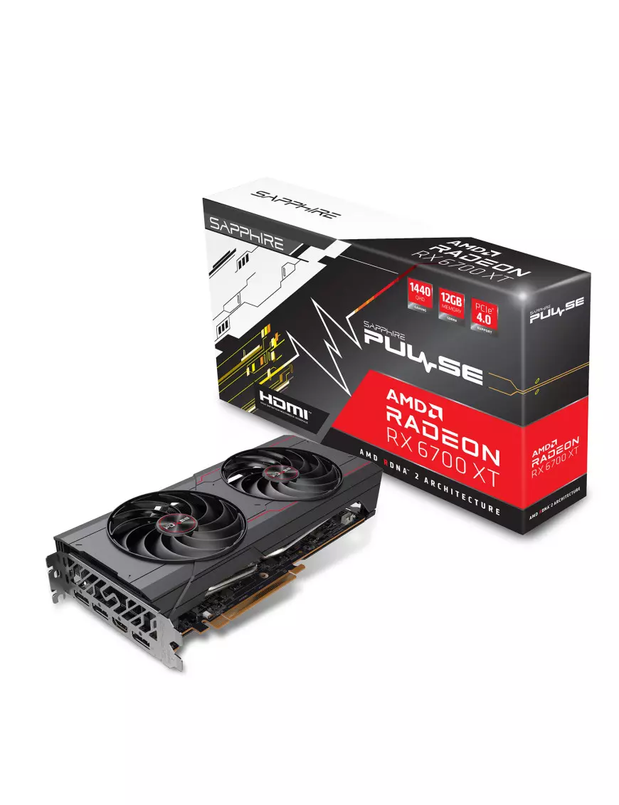 Carte graphique Sapphire AMD Radeon RX 6700 XT PULSE 12GB SAPPHIRE - 1
