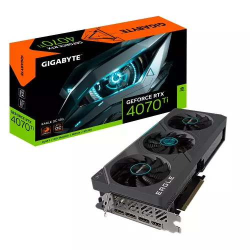 Carte Graphique Gigabyte RTX 4070 Ti EAGLE 12G Gigabyte - 1 Carte Graphique Gigabyte RTX 4070 Ti EAGLE 12G Gigabyte - 1