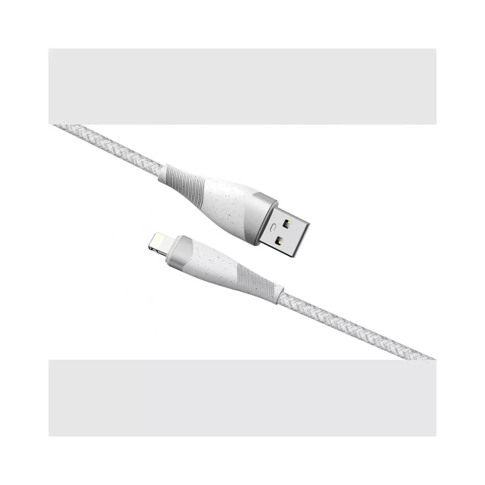 Cable USB vers Lightning 2.4A Fairplay 1M Blanc TORILIS Fairplay - 1