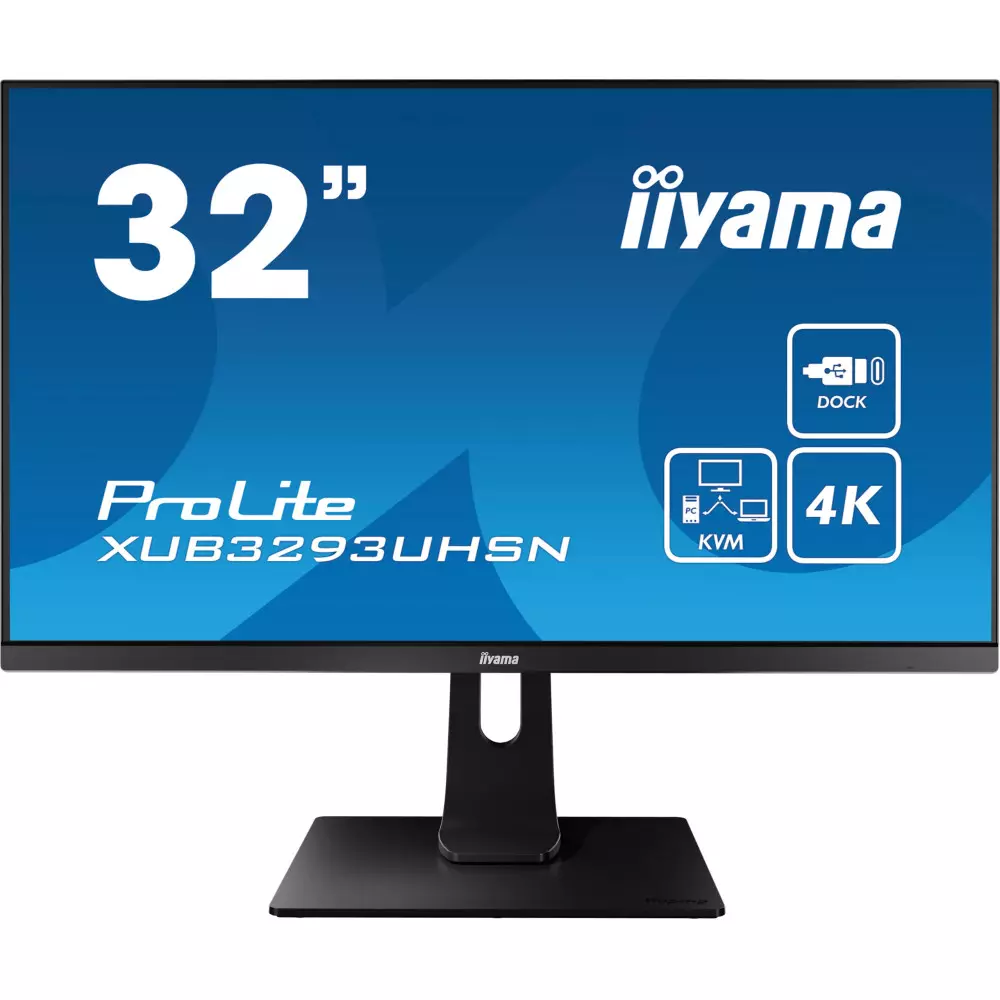 Ecran iiyama 32" XUB3293UHSN-B1 3840x2160 4k 4ms Dock USB-C RJ45