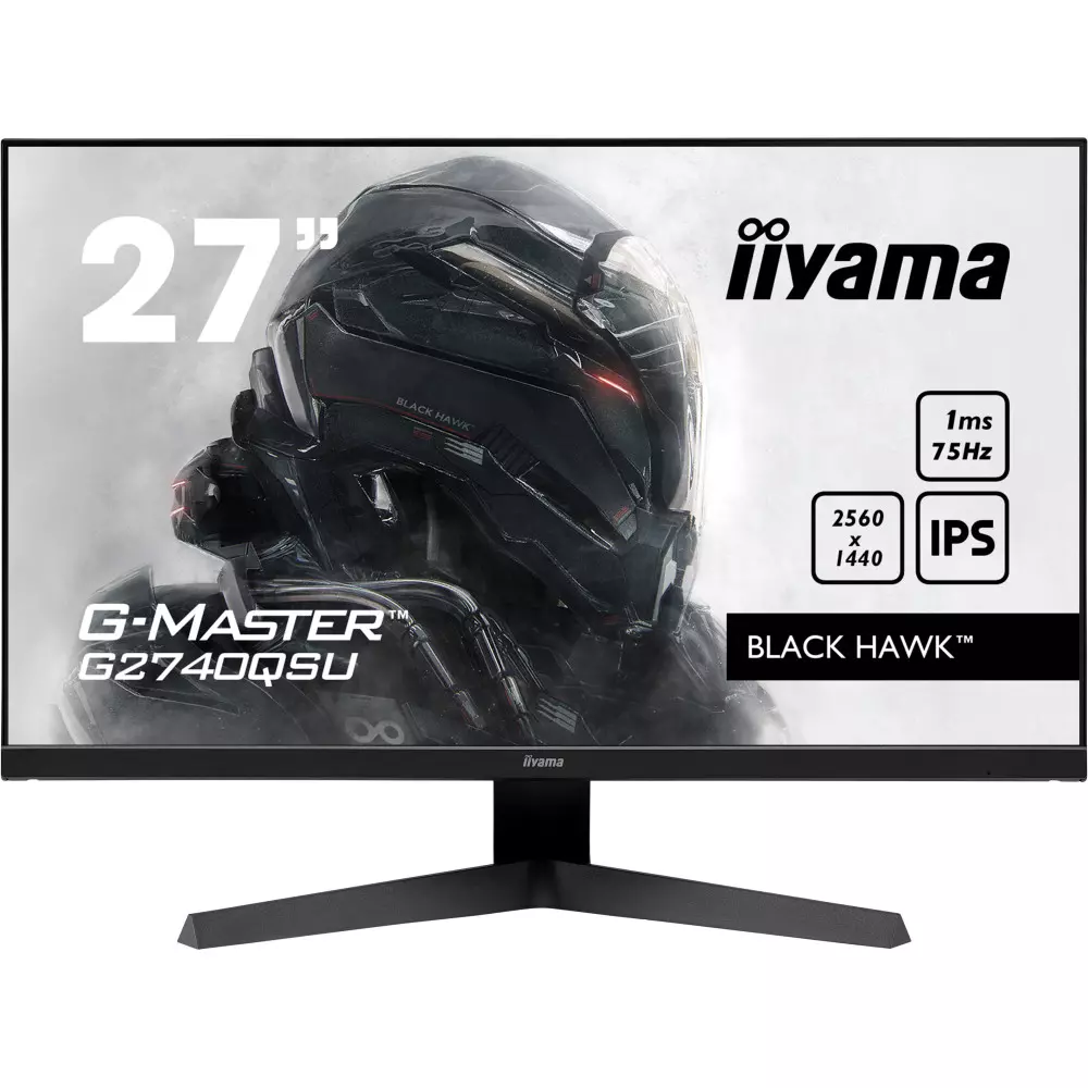 Ecran iiyama 27" G-Master Black Hawk G2740QSU-B1 2560x1440 75Hz 1ms