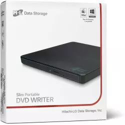 Graveur Externe USB 2.0 LG Slim CD/DVD 24x/8x GP60NB60 Noir