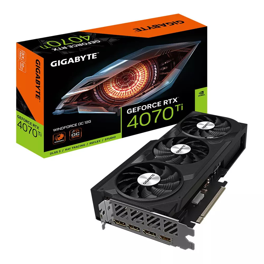 Carte Graphique Gigabyte RTX 4070 Ti WINDFORCE OC 12G
