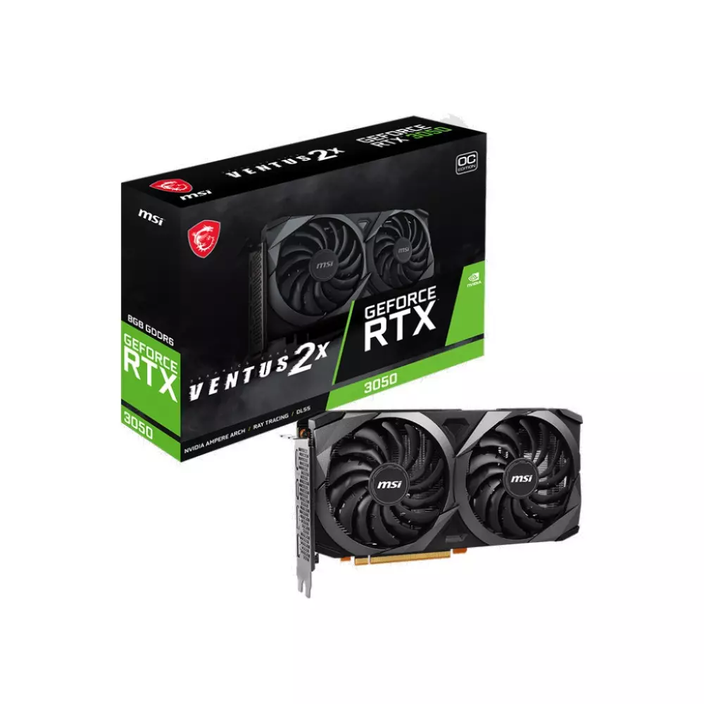 Carte Graphique MSI RTX 3050 VENTUS 2X 8Go OCV1
