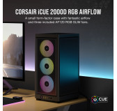 Boitier Corsair iCUE 2000D RGB Airflow Mini-ITX Noir