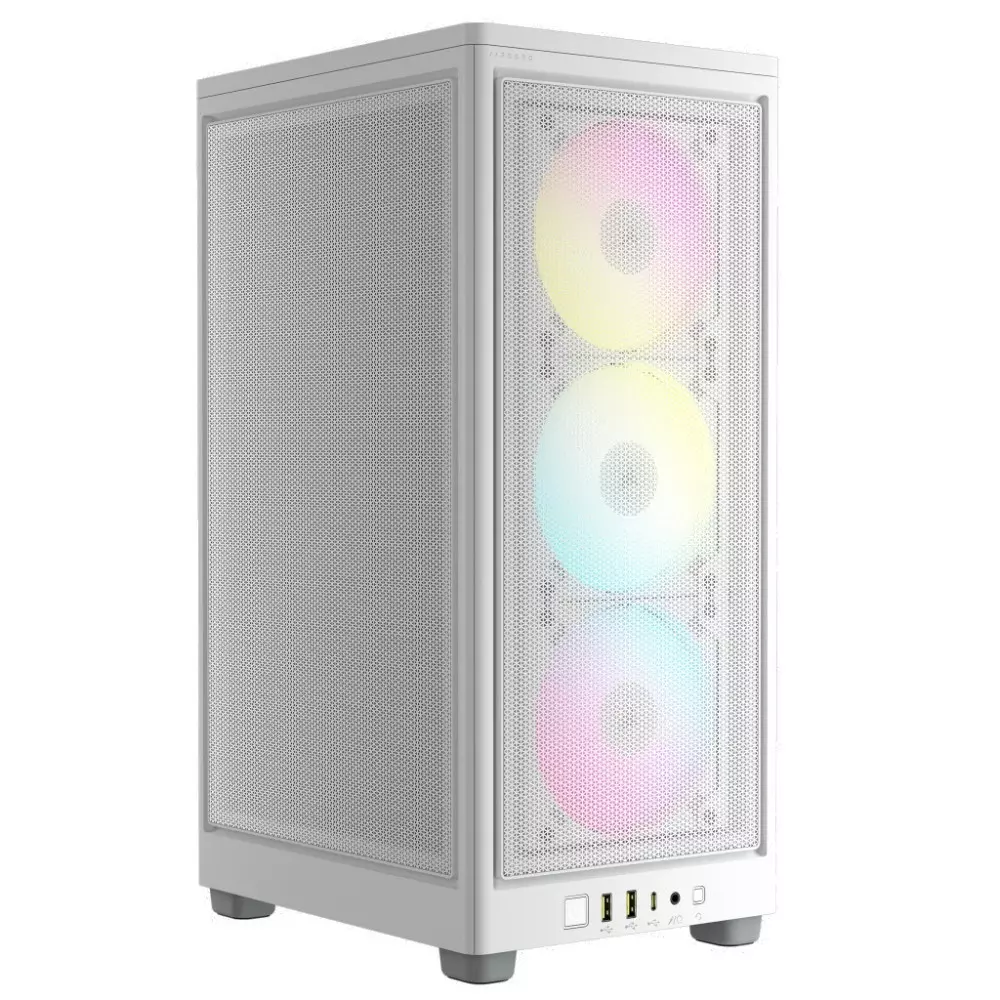 Boitier Corsair iCUE 2000D RGB Airflow Mini-ITX Blanc