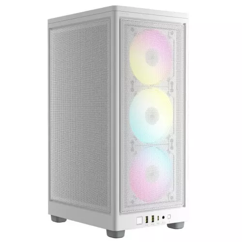 Boitier Corsair iCUE 2000D RGB Airflow Mini-ITX Blanc