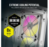 Boitier Corsair iCUE 2000D RGB Airflow Mini-ITX Blanc