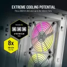 Boitier Corsair iCUE 2000D RGB Airflow Mini-ITX Blanc