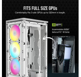 Boitier Corsair iCUE 2000D RGB Airflow Mini-ITX Blanc