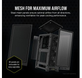 Boitier Corsair iCUE 2000D Airflow Mini-ITX Noir Boitier Corsair iCUE 2000D Airflow Mini-ITX Noir