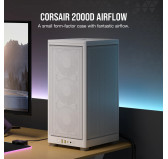 Boitier Corsair iCUE 2000D Airflow Mini-ITX Blanc Boitier Corsair iCUE 2000D Airflow Mini-ITX Blanc