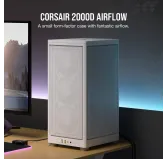Boitier Corsair iCUE 2000D Airflow Mini-ITX Blanc Boitier Corsair iCUE 2000D Airflow Mini-ITX Blanc